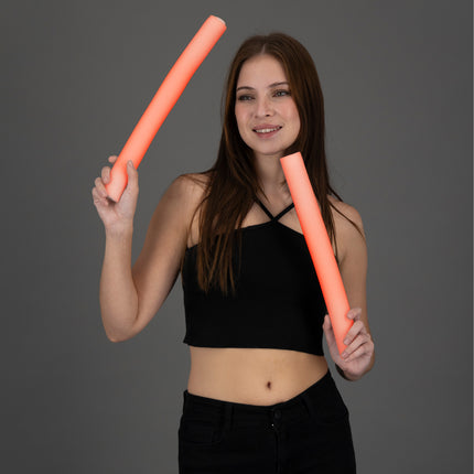 Custom LED Light Up Flashing Foam Stick Batons - Personalized Sticks