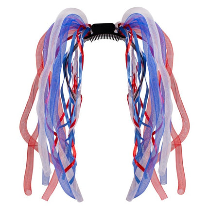 LED Light Up Red White Blue Noodle Headband