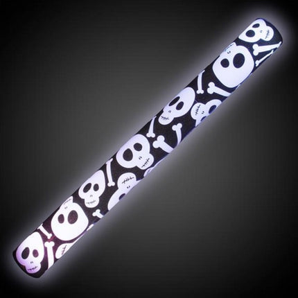 LED Light Up Skulls & Bones Foam Stick Batons