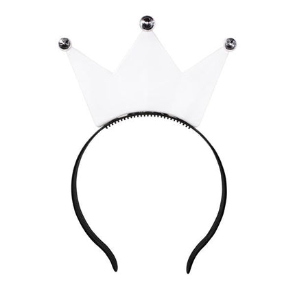 LED Light Up White Crown Headband