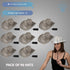 LED Light Up White EL Wire Sequin Cowboy Hat - Pack of 96 Hats