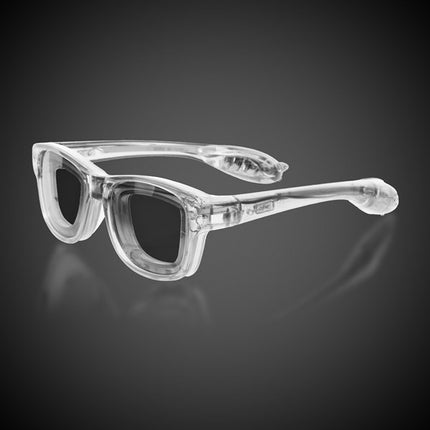 LED Light Up White Retro Sunglasses