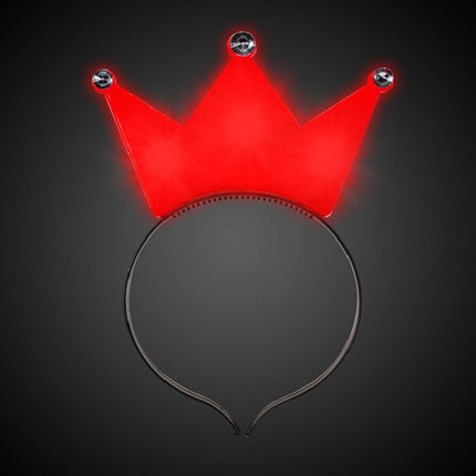 LED Lighted Flashing Assorted Crown Headbands