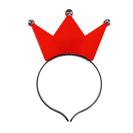 LED Lighted Flashing Assorted Crown Headbands - Pack of 12