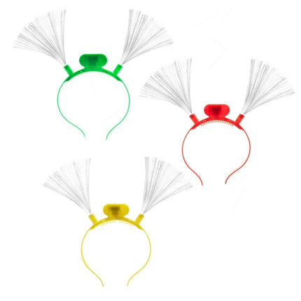 LED Lighted Flashing Fiber Optic Headbands