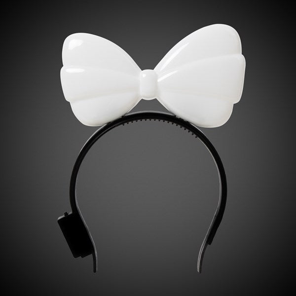 LED Lighted Flashing Hair Bow Headband