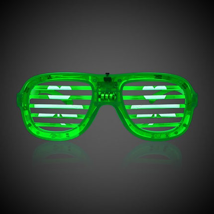 LED Lighted St. Pat's Shamrock Slotted Shades