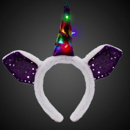 LED Multi-Color Unicorn Headband