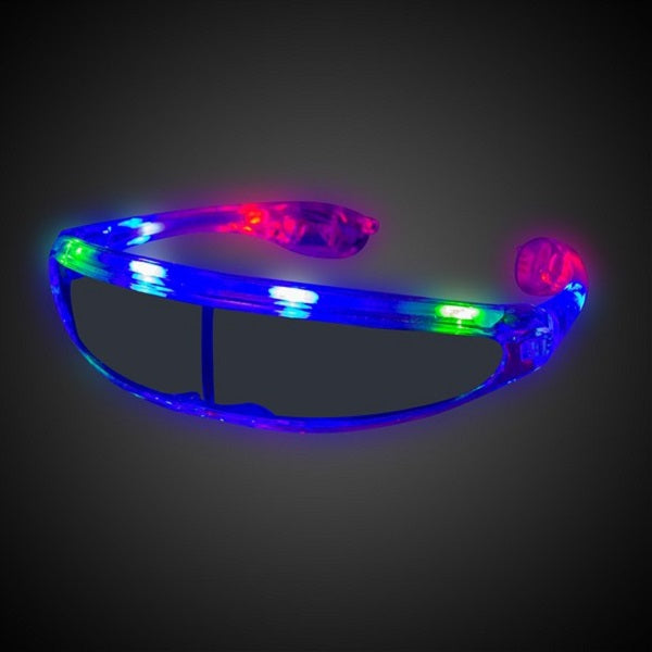 LED Multicolor Spaceman Sunglasses