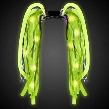 LED Party Dreads Headbands - Green Color