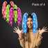 LED Party Dreads Headbands - Pack of Assorted 4
