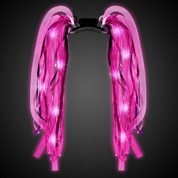 LED Party Dreads Headbands - Pink Color