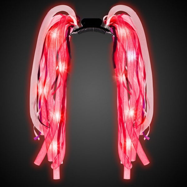LED Party Dreads Headbands - Red Color