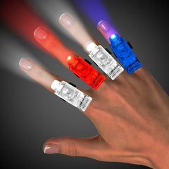 LED Flashing Patriotic Finger Lights