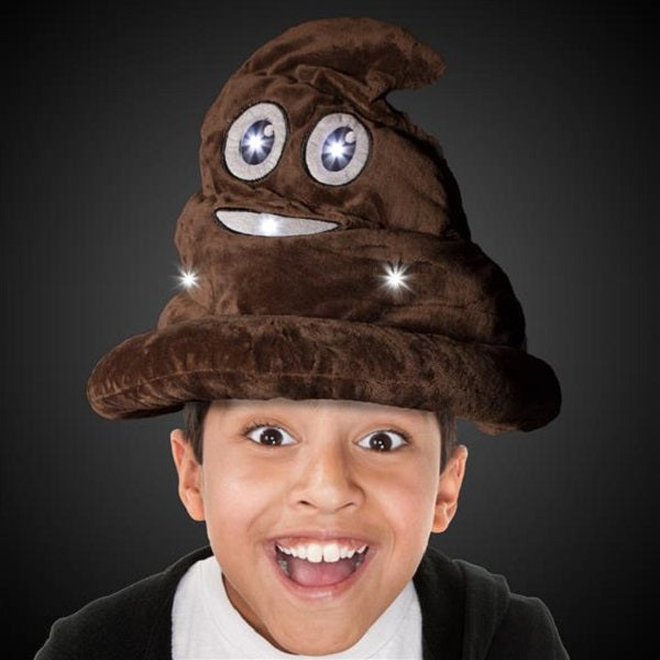 LED Poop Emojicon Hat