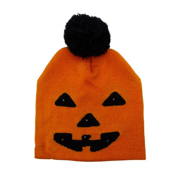 LED Pumpkin Knit Hat Beanie
