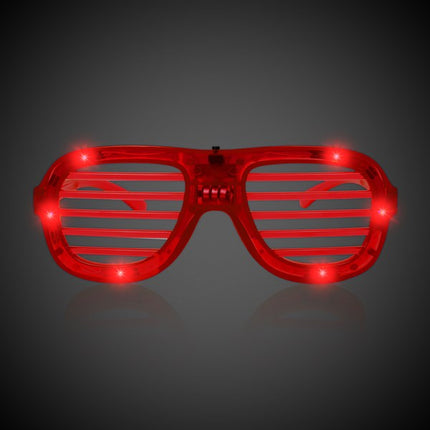 LED Red Slotted Glasses
