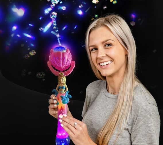 LED Seashell Mermaid Bubble Wand