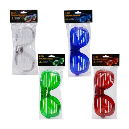 LED Slotted Shades - Assorted Pack of 12 Glasses