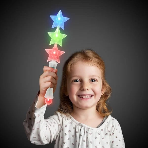 LED Triple Star Wand