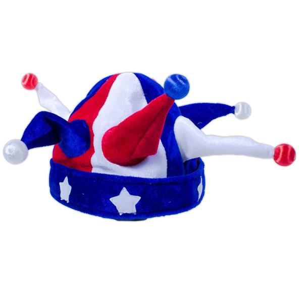 LED USA Patriotic Jester Hat