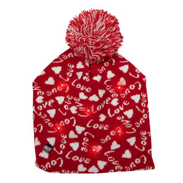LED Valentine Love Knit Beanie