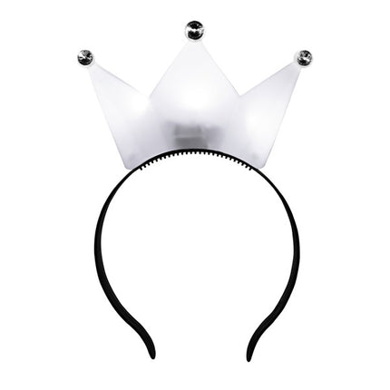 LED White Crown Headband