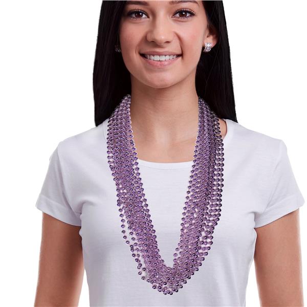 Lavender 7mm Bead 33 Inch Necklaces