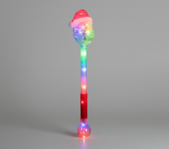 21 Inches Light Up Santa Claus Wand - 1 Per Pack