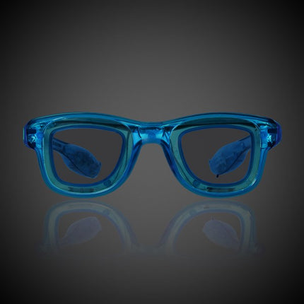 Light Up Blue Retro Sunglasses