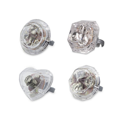 Light Up Diamond White Bling Rings