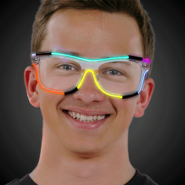 Light Up EL Wire Multi-Color Flashing Shades