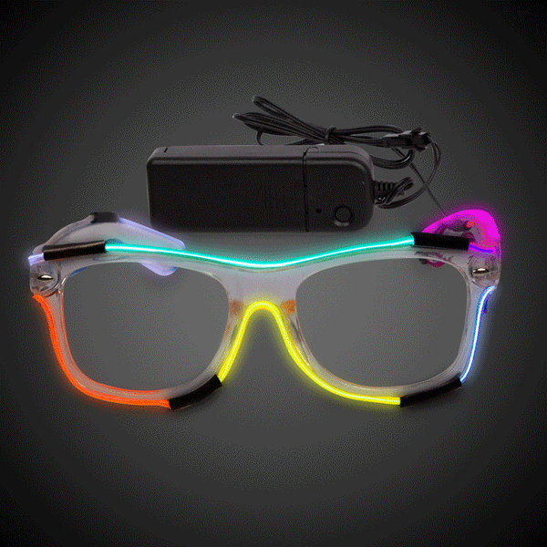 Light Up EL Wire Multi-Color Glasses