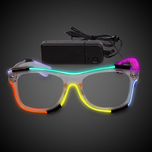 Light Up EL Wire Multi-Colored Glasses