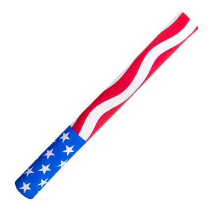 Light Up Flashing American Flag Print Foam Stick Baton