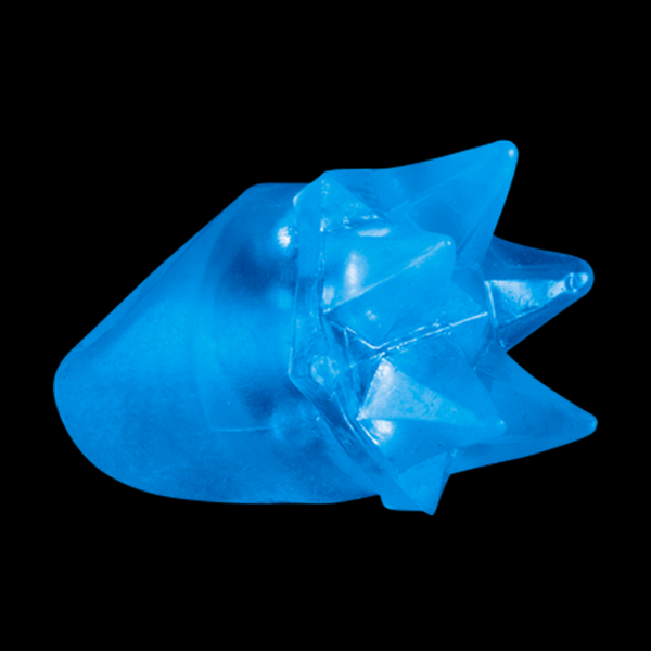 LED Light Up Flashing Blue Spike Rings