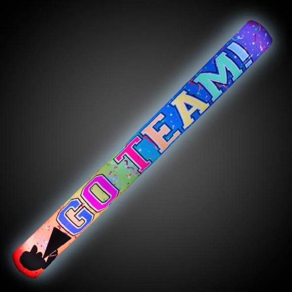 Light Up Flashing Go Team Cheer Foam Stick