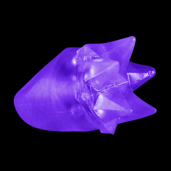 Light Up Flashing Purple Spike Rings