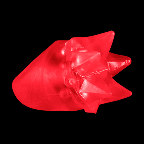 LED Light Up Flashing Red Spike Rings