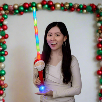 Light Up Flashing Santa Claus Sword