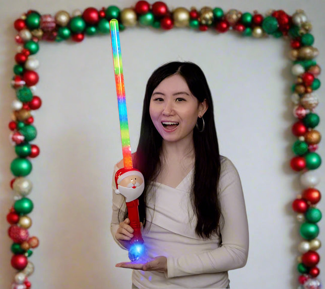 Light Up Flashing Santa Claus Sword
