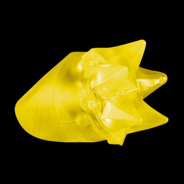 LED Light Up Flashing Yellow Spike Rings