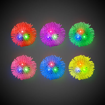 Light Up Jelly Porcupine Rings - Assorted