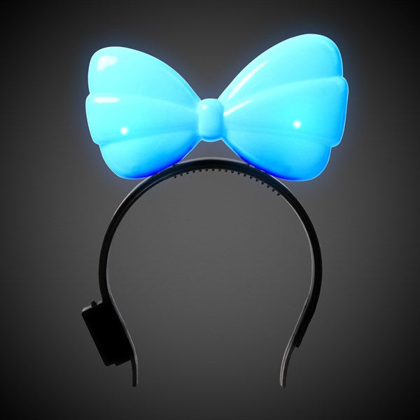 Light Up LED Flashing Hair Bow Headband