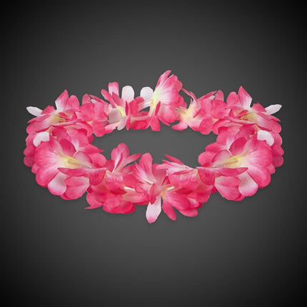 Light Up Pink Flowers Halo Lei Headband
