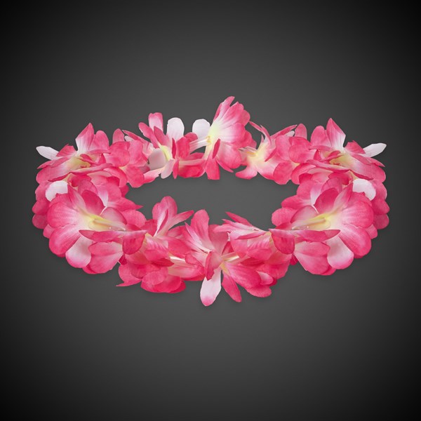 Light Up Pink Flowers Halo Lei Headband
