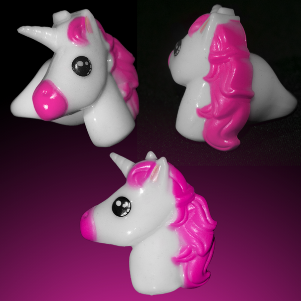 1 Inch Light Up Pink Unicorn Rings