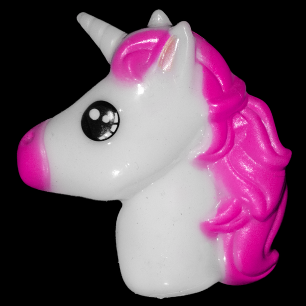 1 Inch Light Up Pink Unicorn Rings