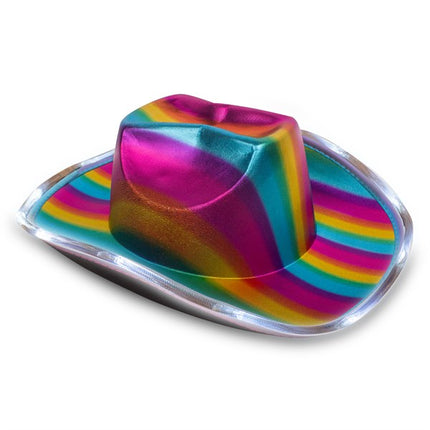 Light Up Rainbow Cowboy Hat