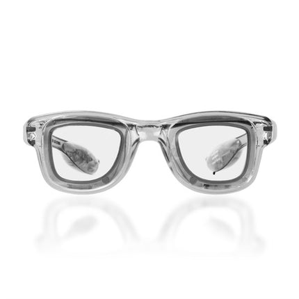 Light Up White Retro Sunglasses